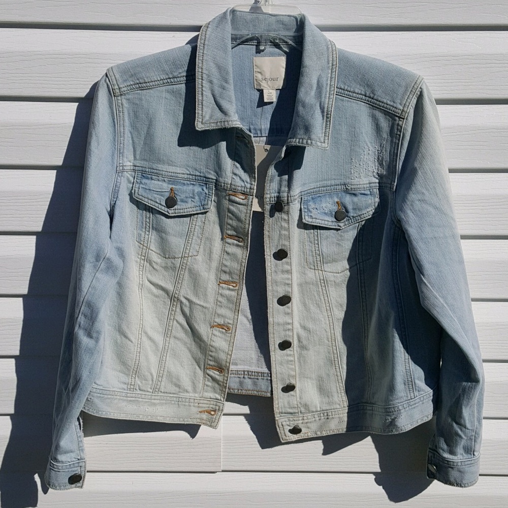 NWT Sejour Dawn Denim Jacket Size 14W